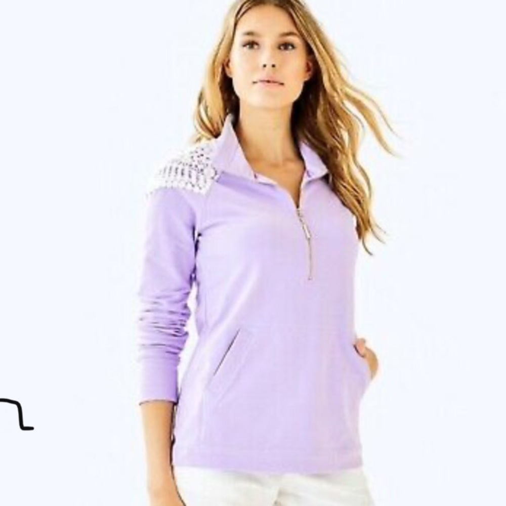 Lily Pulitzer Purple Pullover, S NWT!